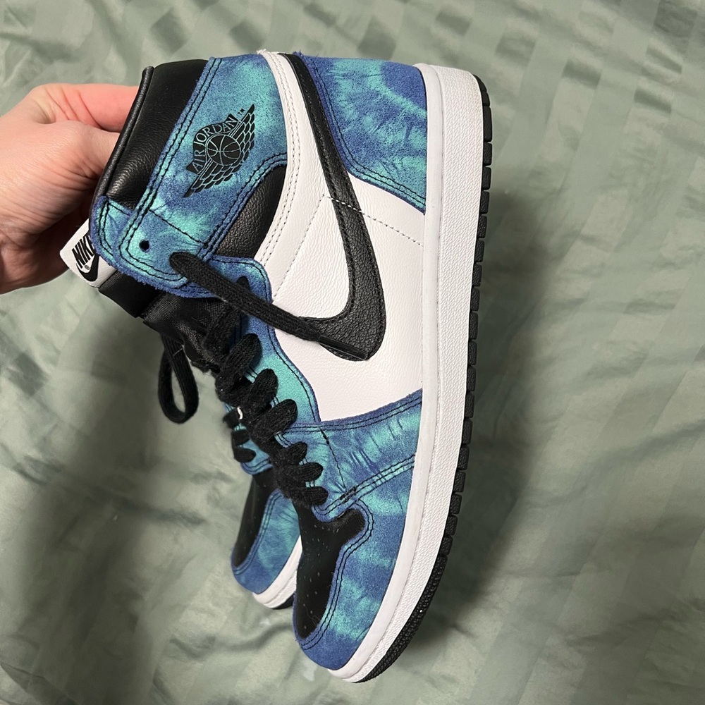 Nike Blue and Black High-Top Sneakers